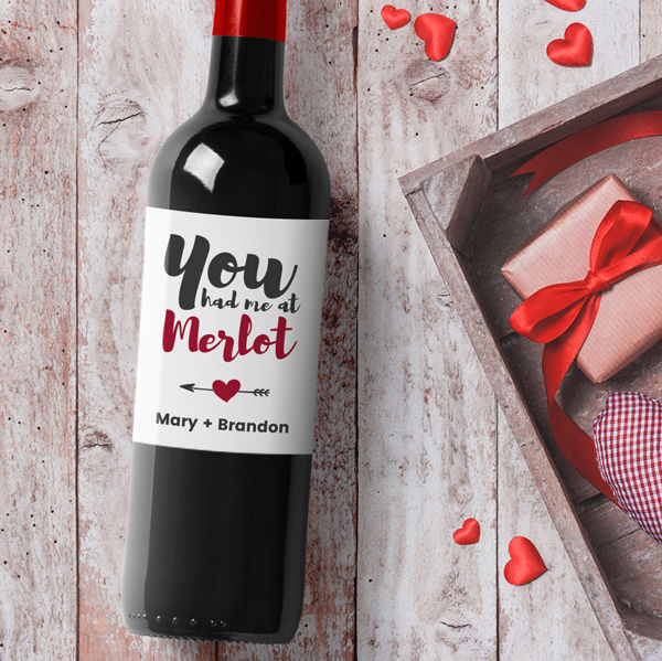 Had Me At Merlot Custom Wine Label
