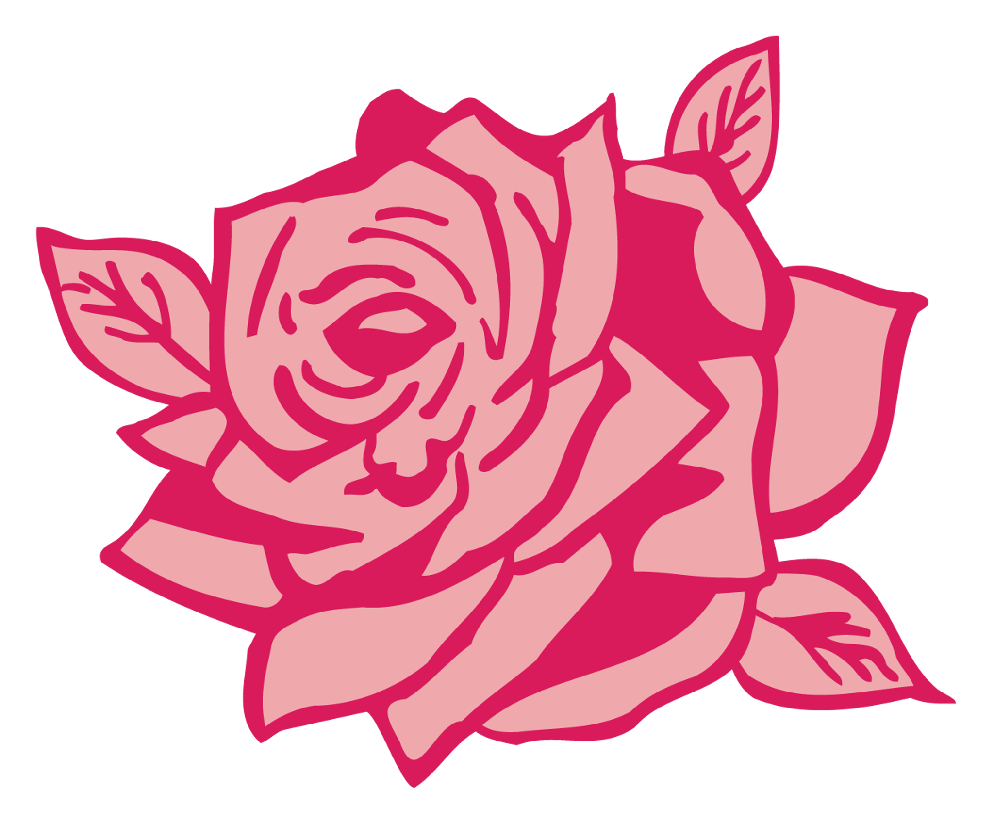 Simplified Rose Flower