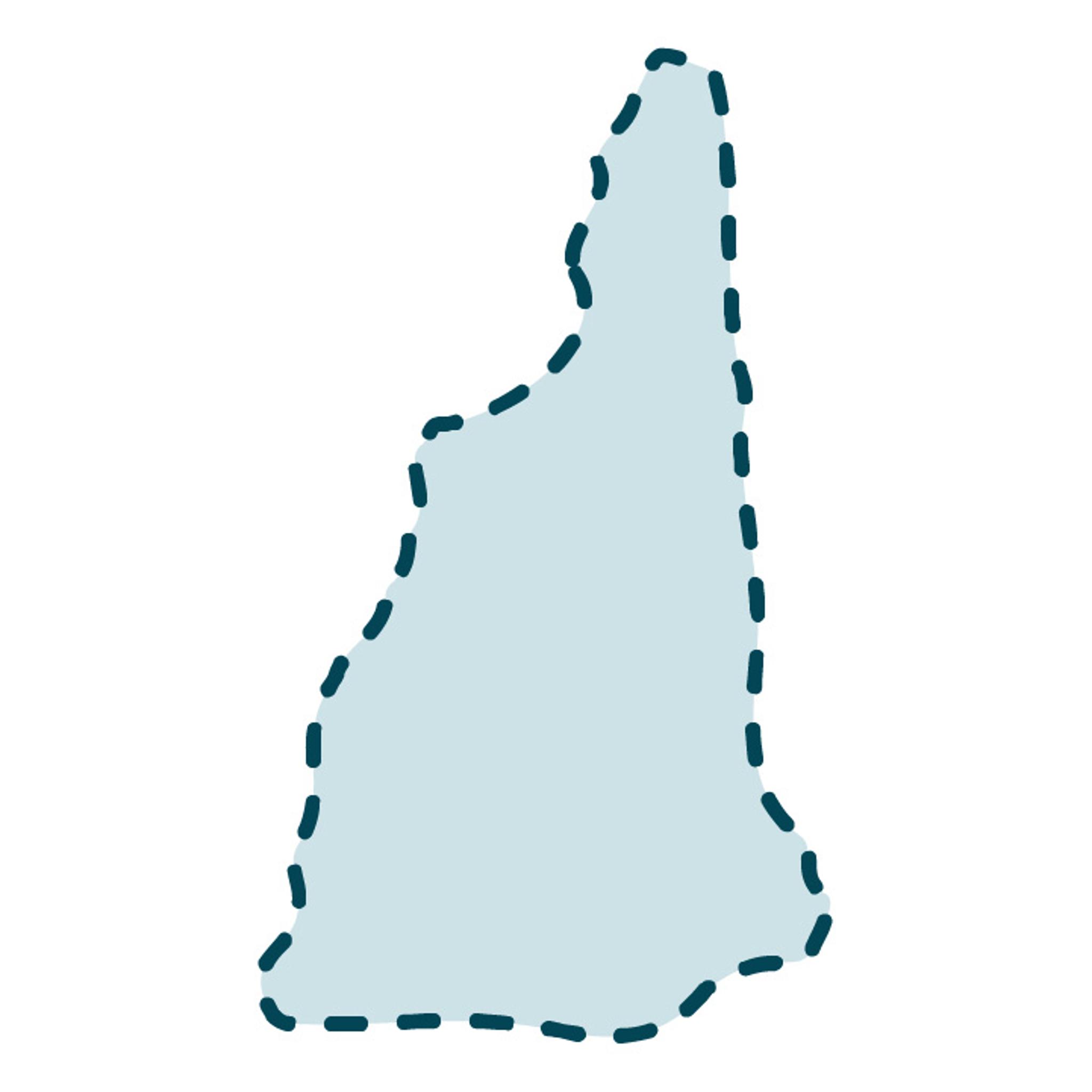 USA New Hampshire State Template