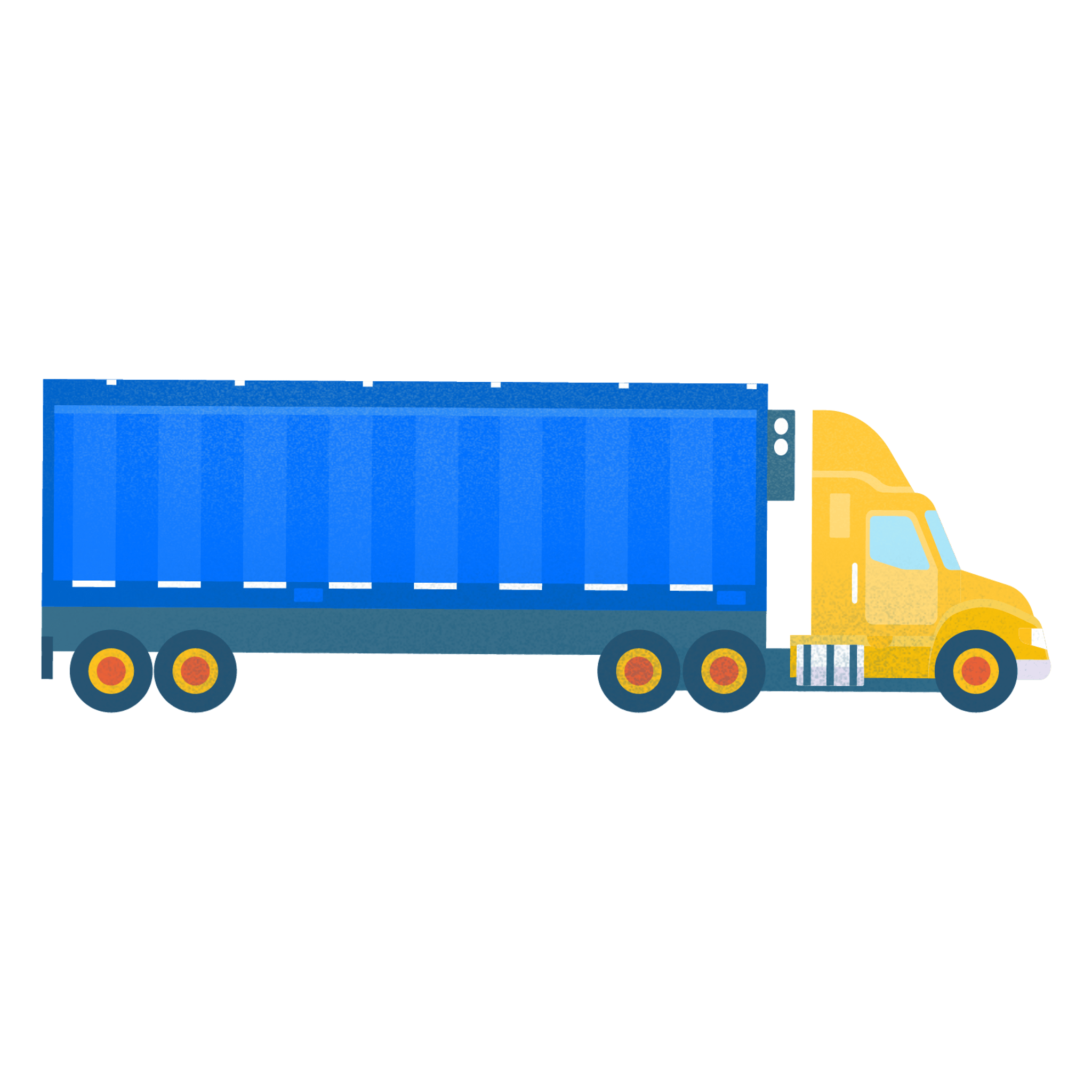 Blue 18 Wheeler