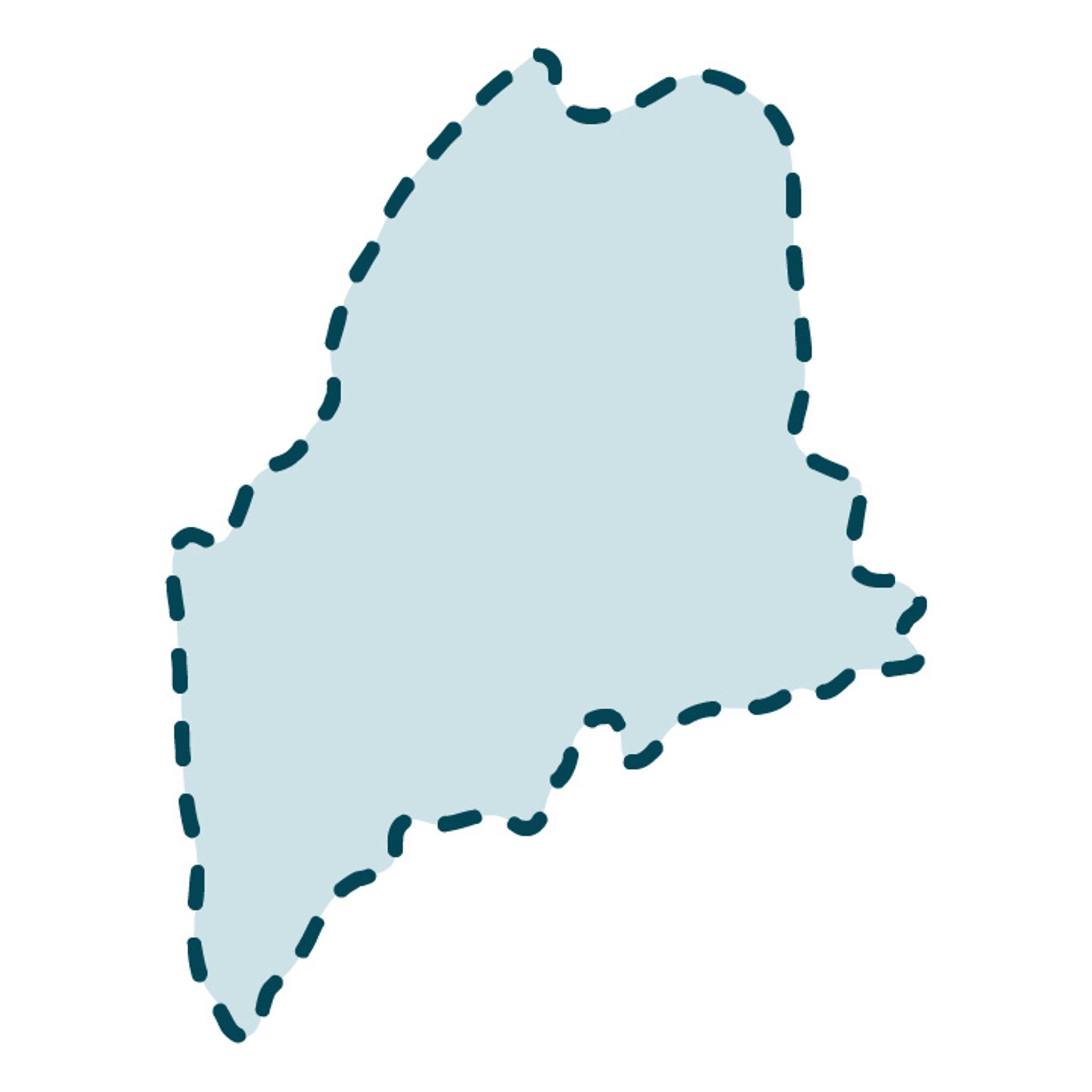 USA Maine State Template