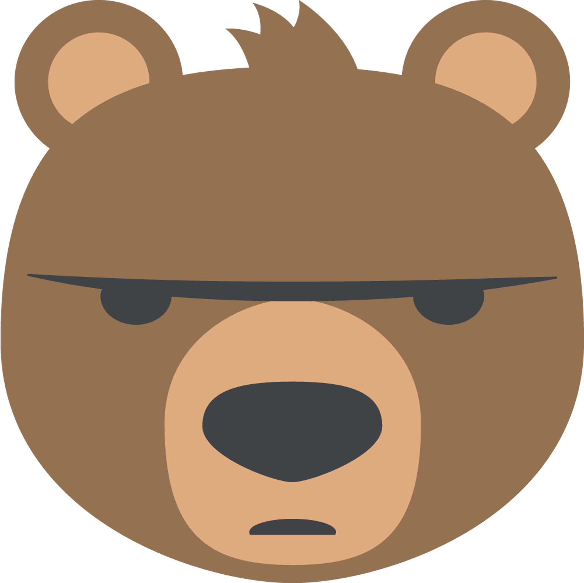 Angry Brown Bear