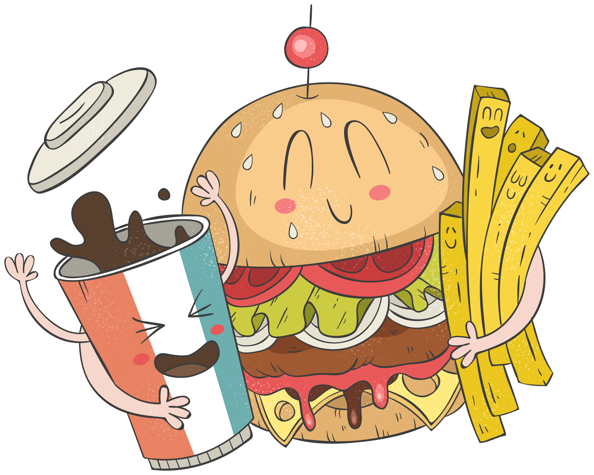 Burger Fries Pop