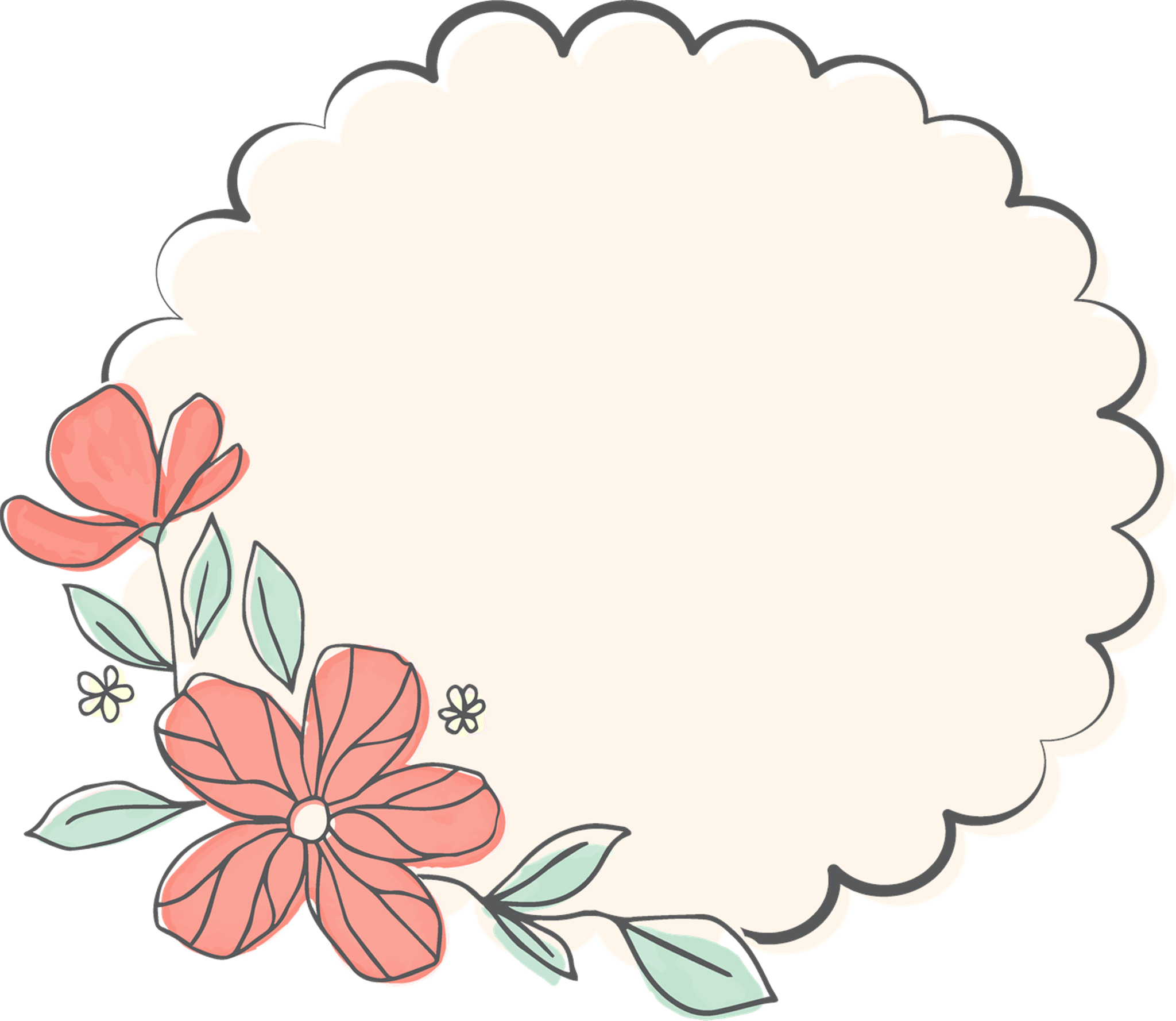 Flower Accent Frame