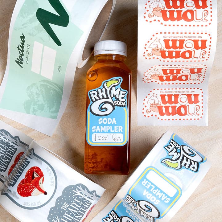 Custom Permanent Sticker Rolls