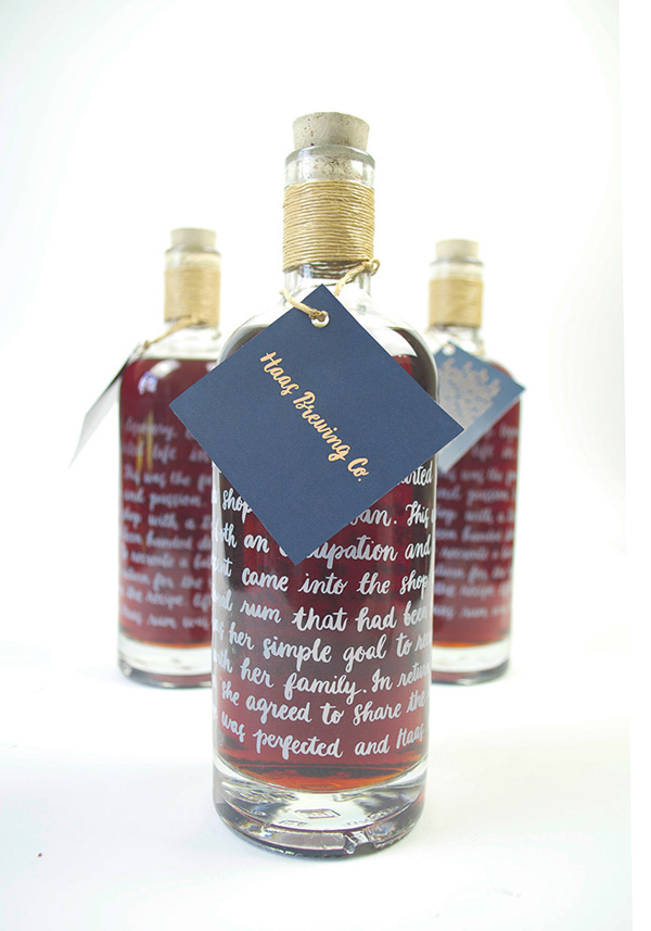 Custom clear bottle labels