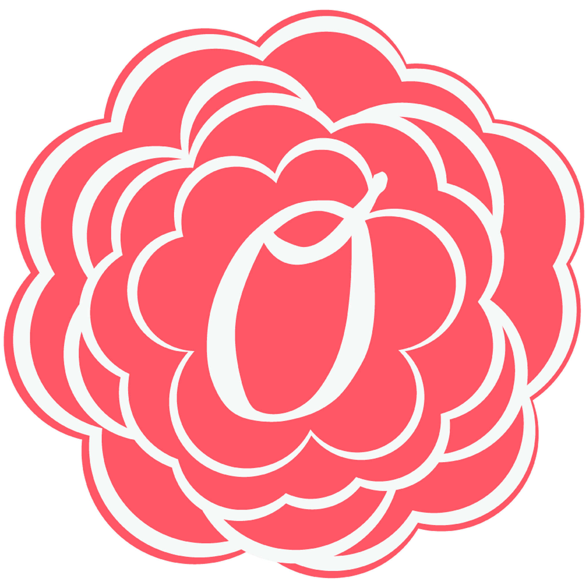 Letter O flower
