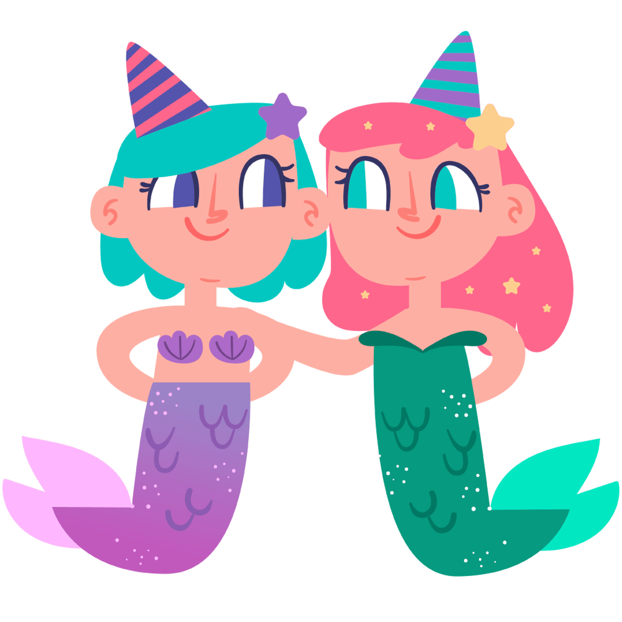 Friend Birthday Mermaids