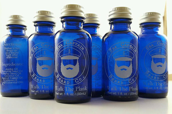 StickerYou Clear Labels Sea Captain Beard Oil