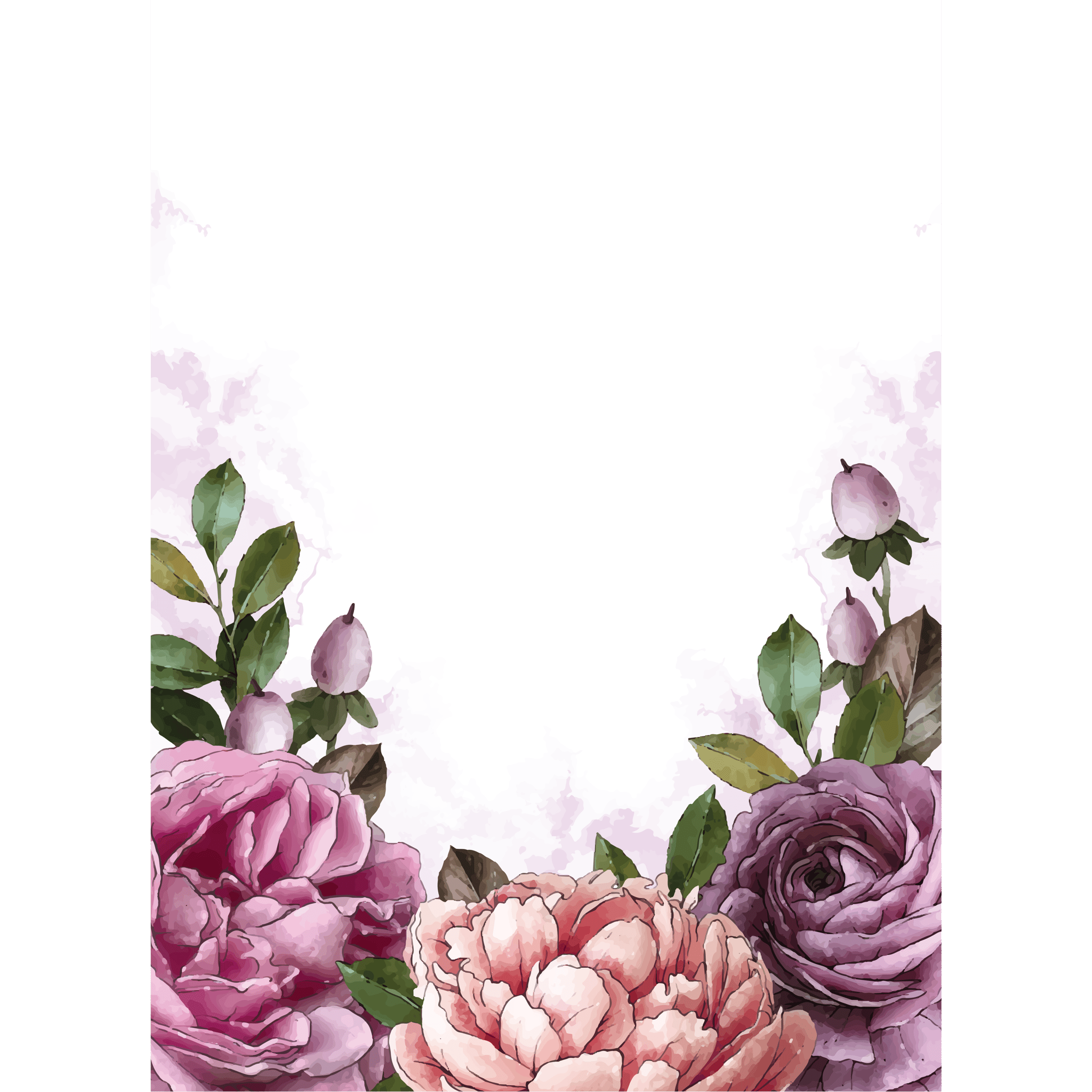Yard Sign Floral Background