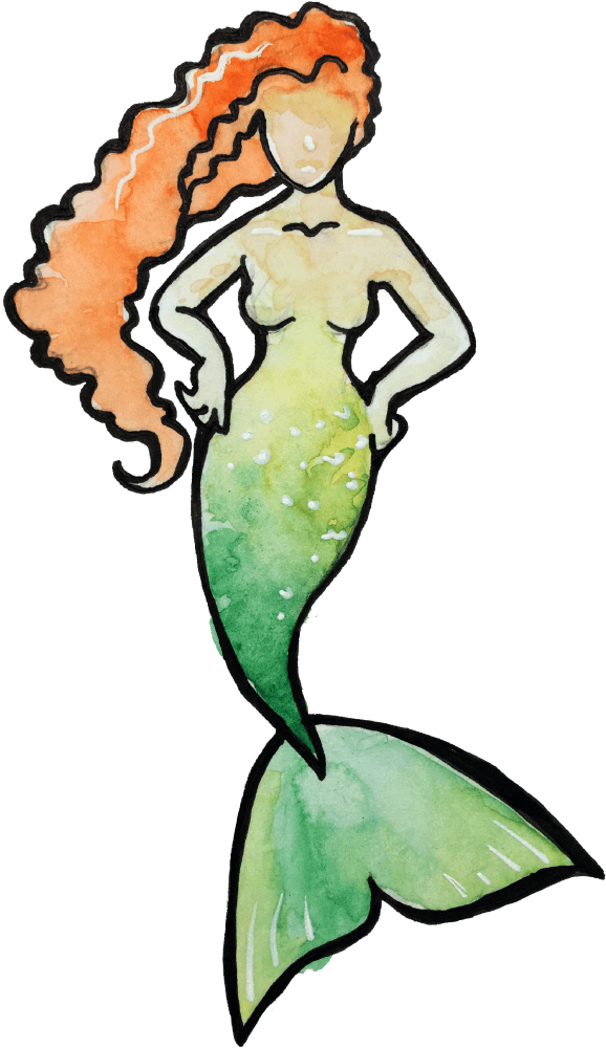 Watercolor Mermaid