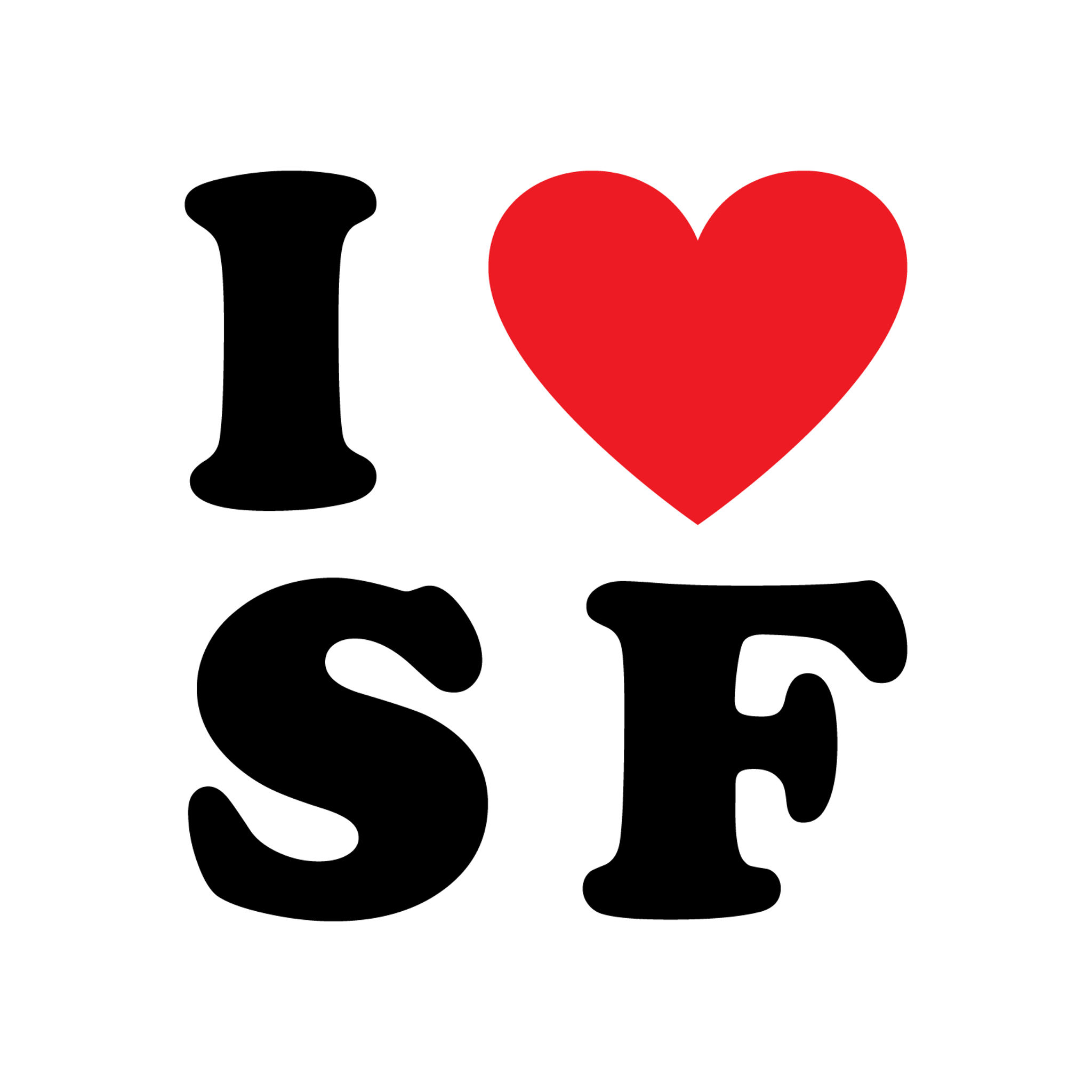 I Love S F Heart