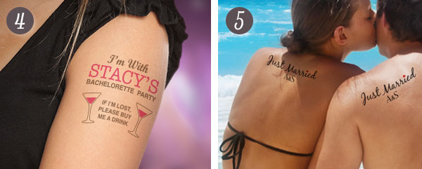 StickerYou Top Custom Wedding Tattoos