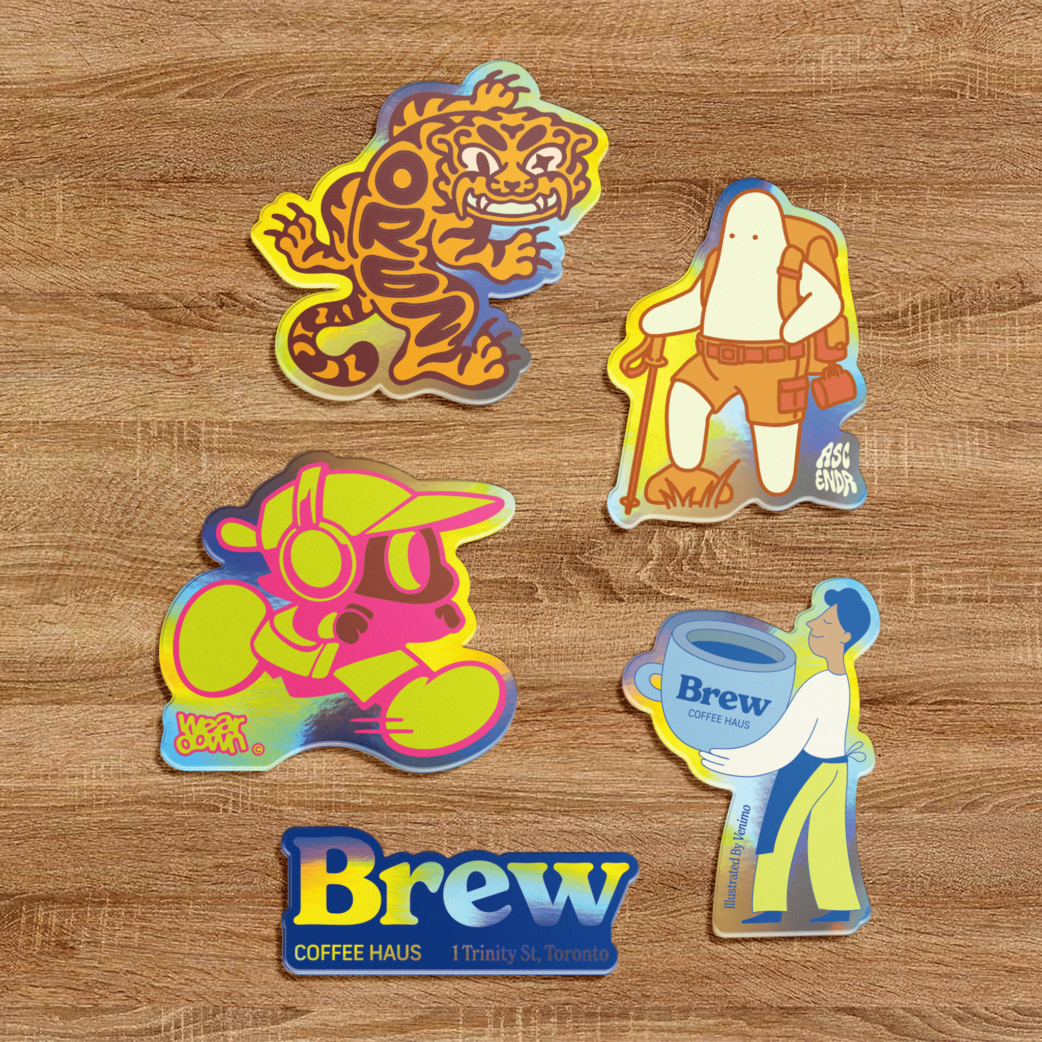 Holographic Die-Cut Stickers