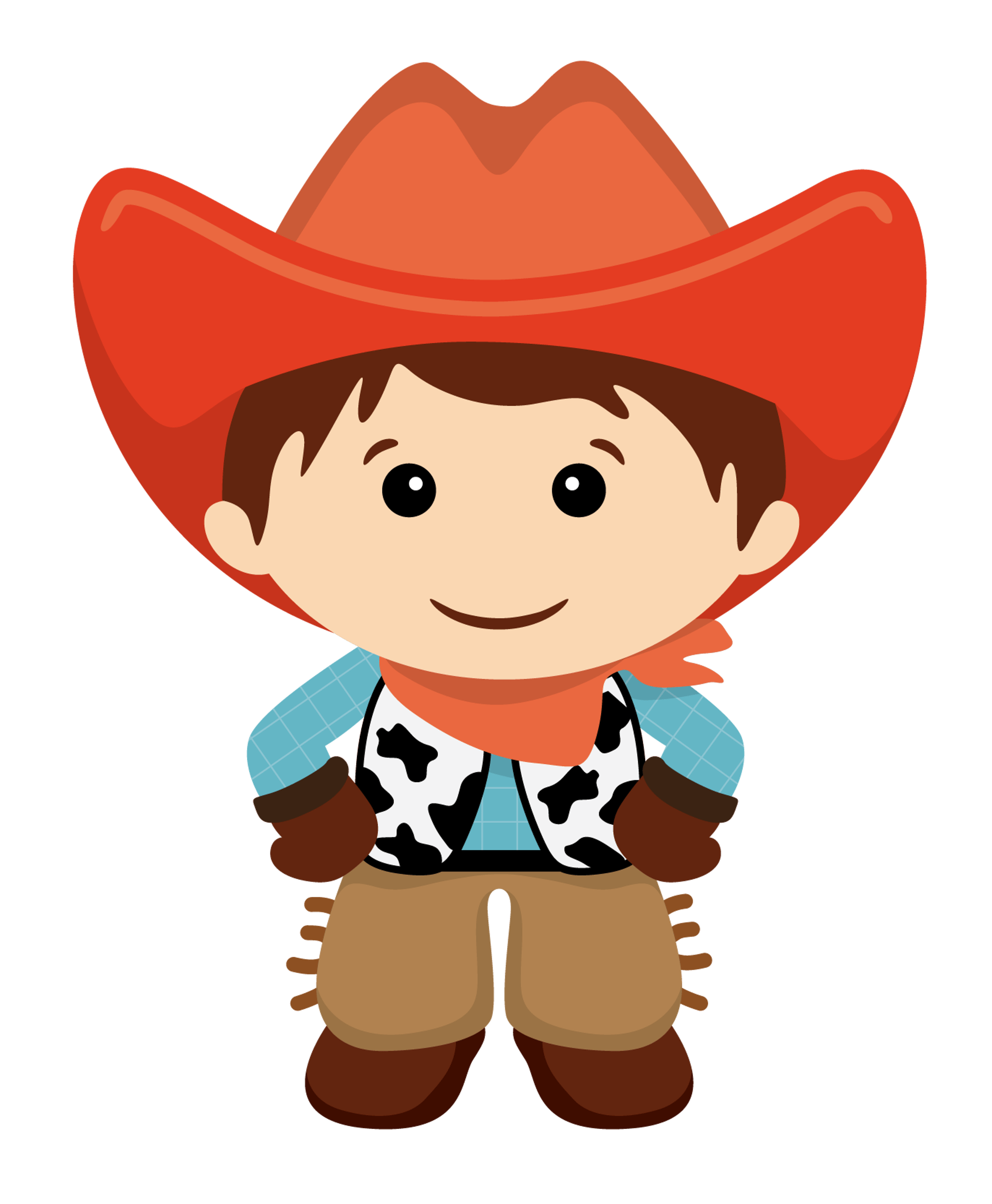 Cowboy Kawaii Sticker