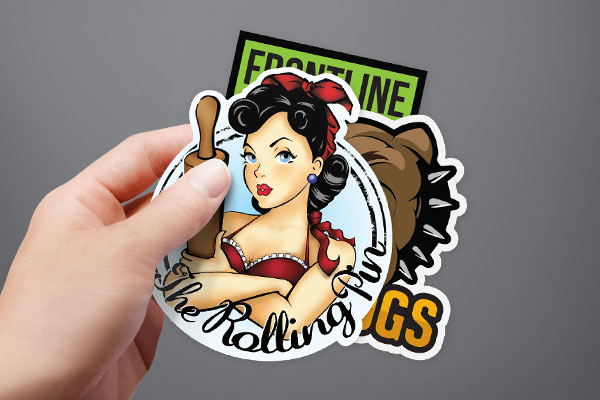 custom die cut sticker