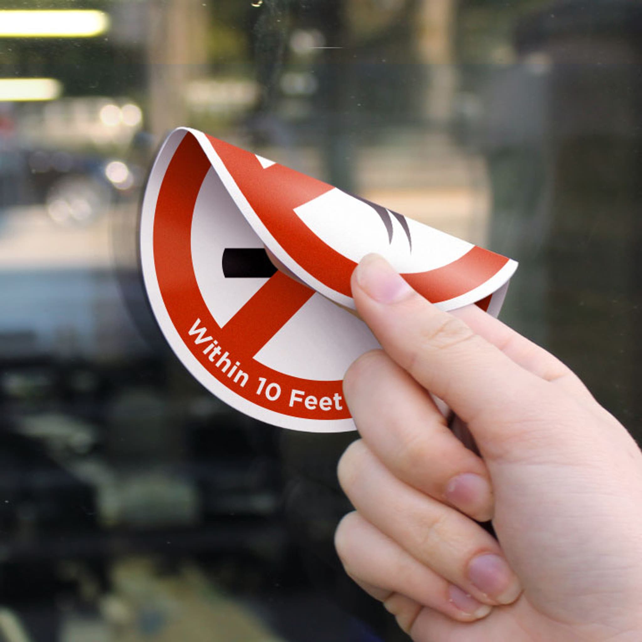 No Smoking Double Sided Label