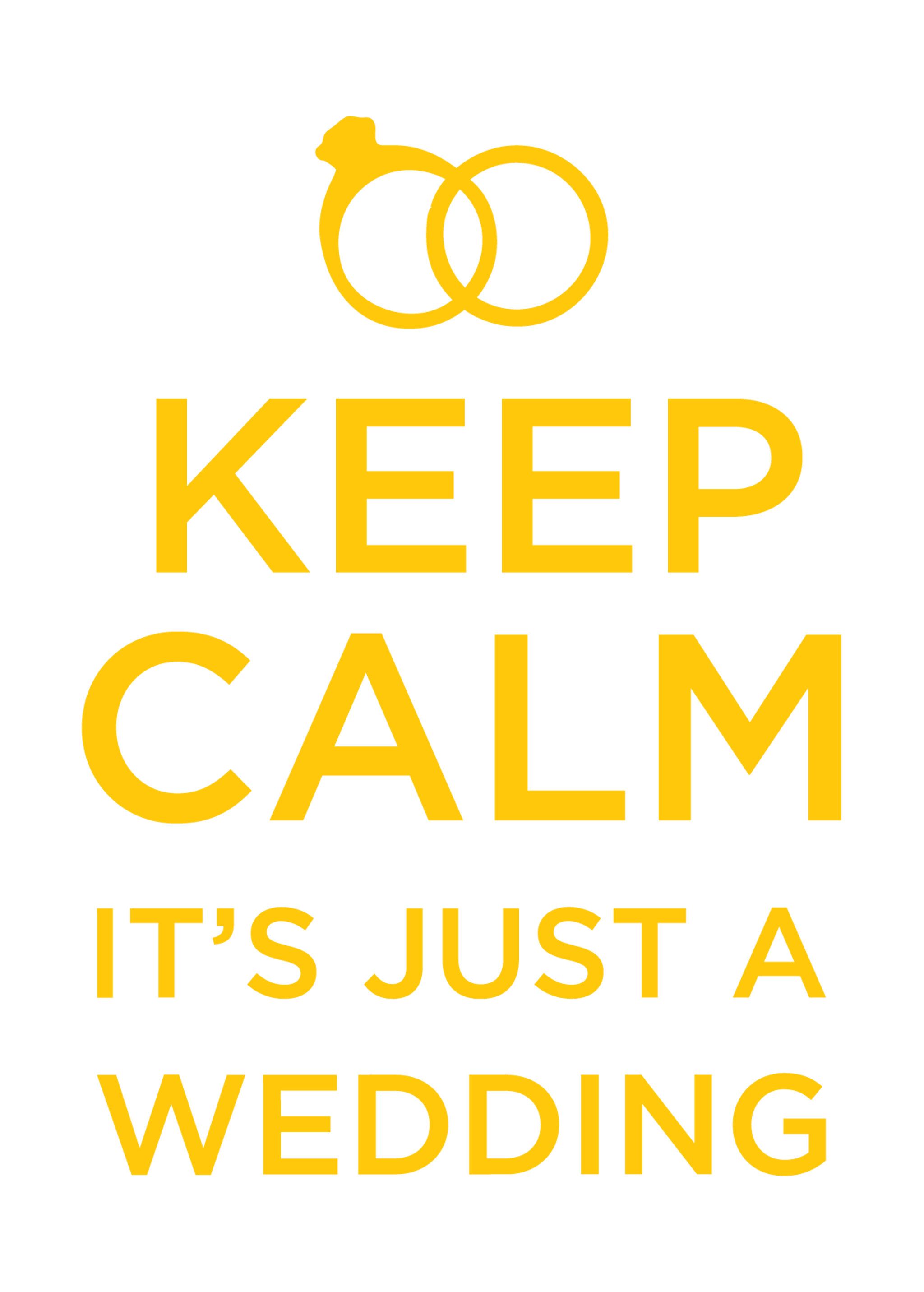Keep Calm It's Just a Wedding