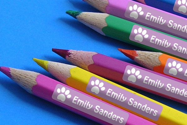 allergy labels, kids labels, ID labels