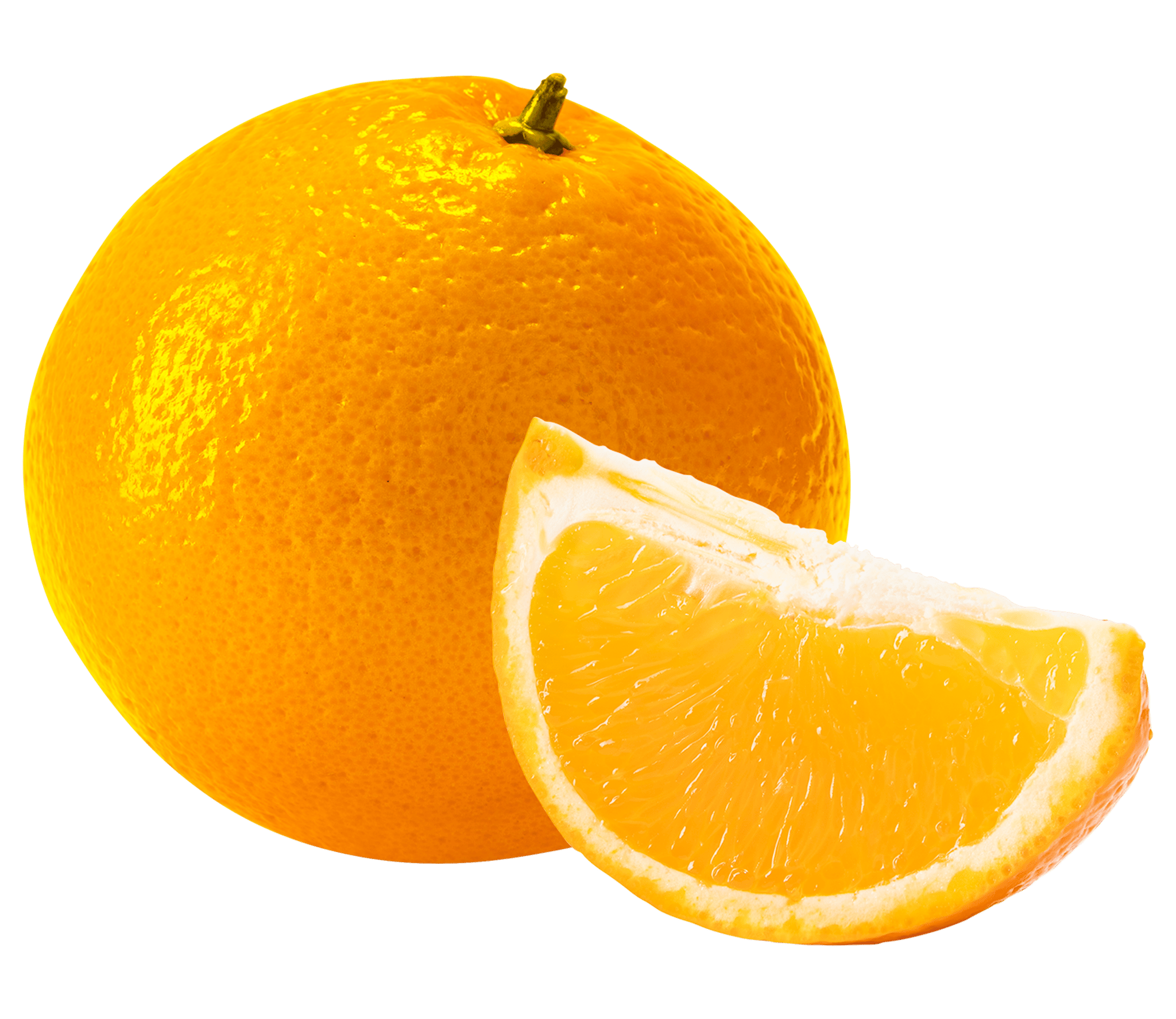 Orange Whole and Sliced