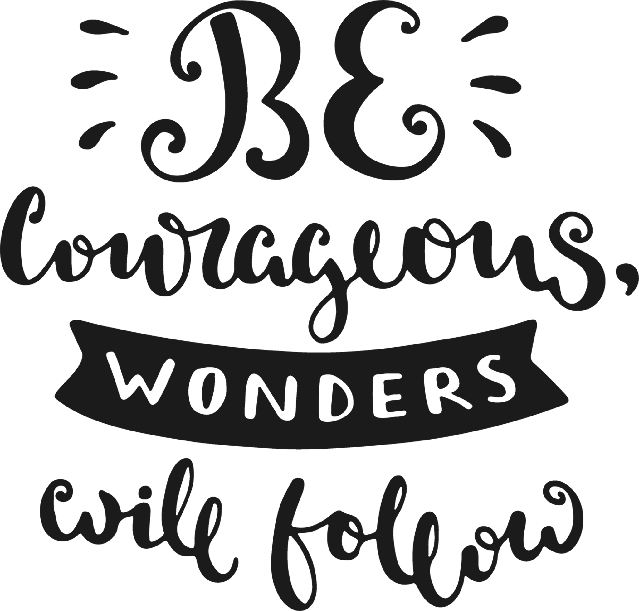 Be courageous Quote