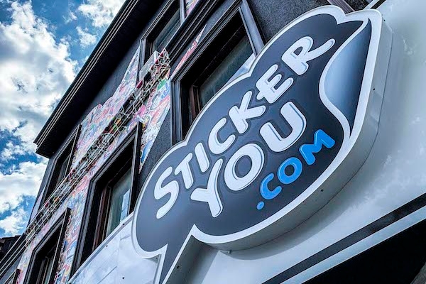StickerYou store sign