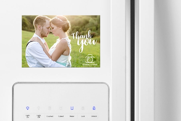 Wedding photo magnet
