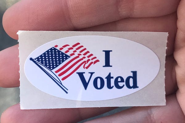"I Voted" sticker