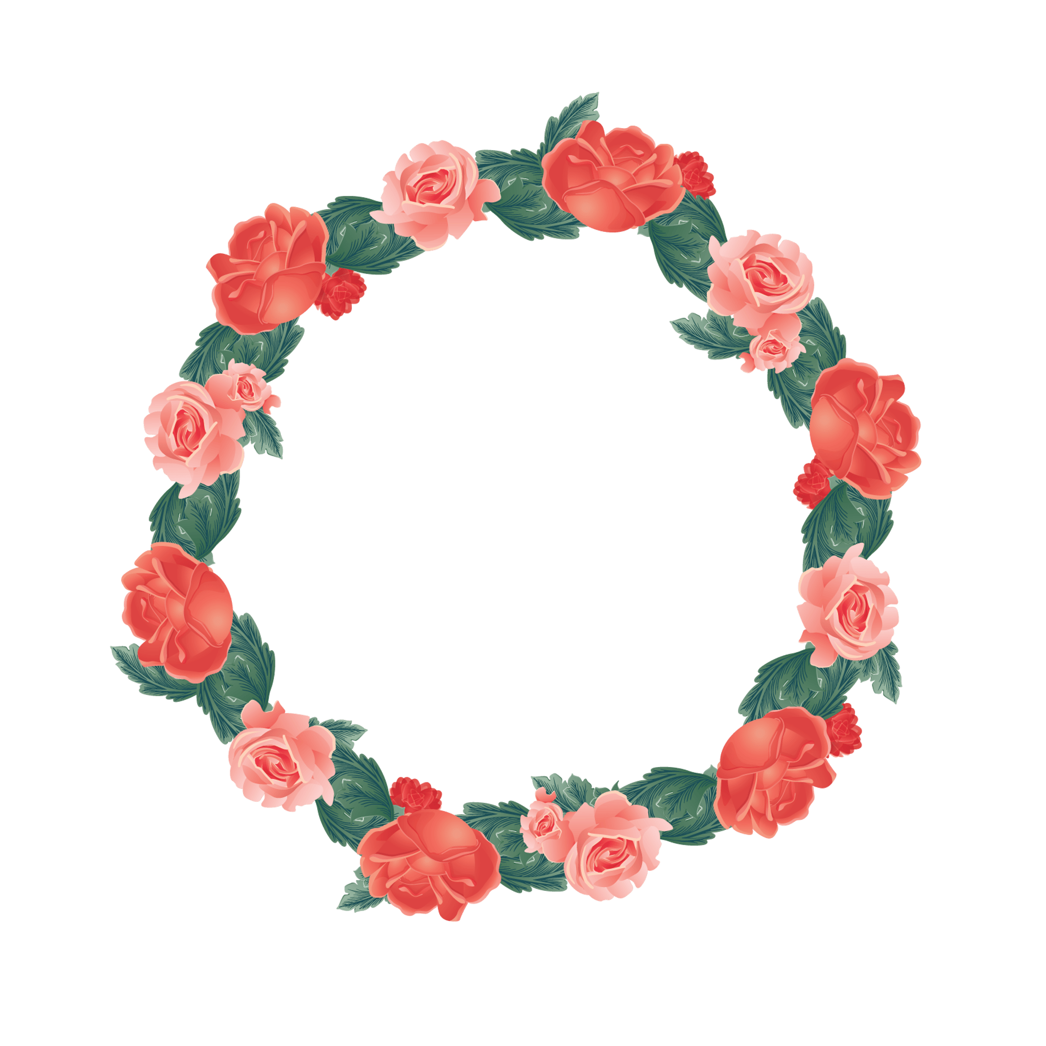 Rose Flower Wreath