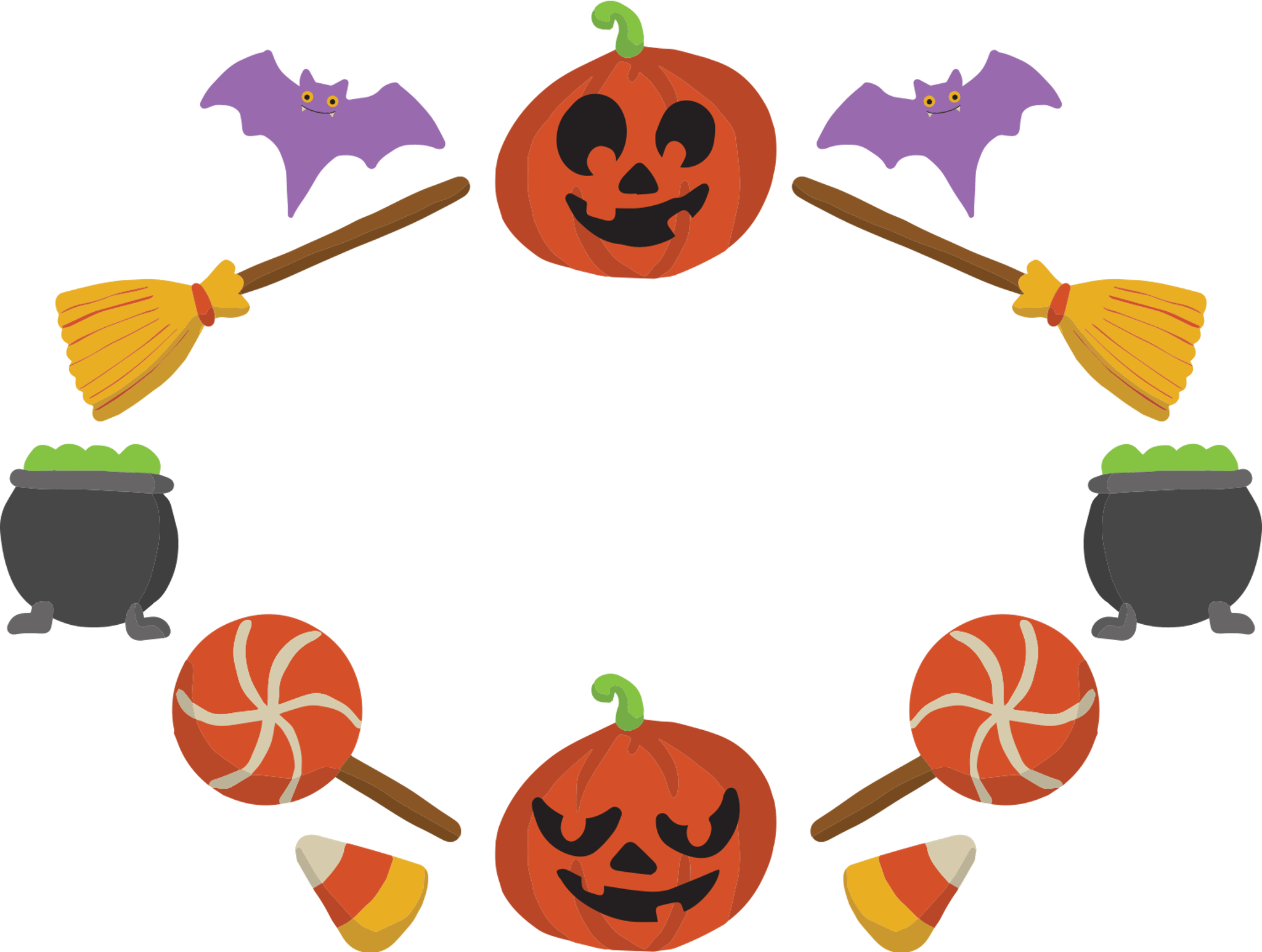Halloween Pumpkin Frame