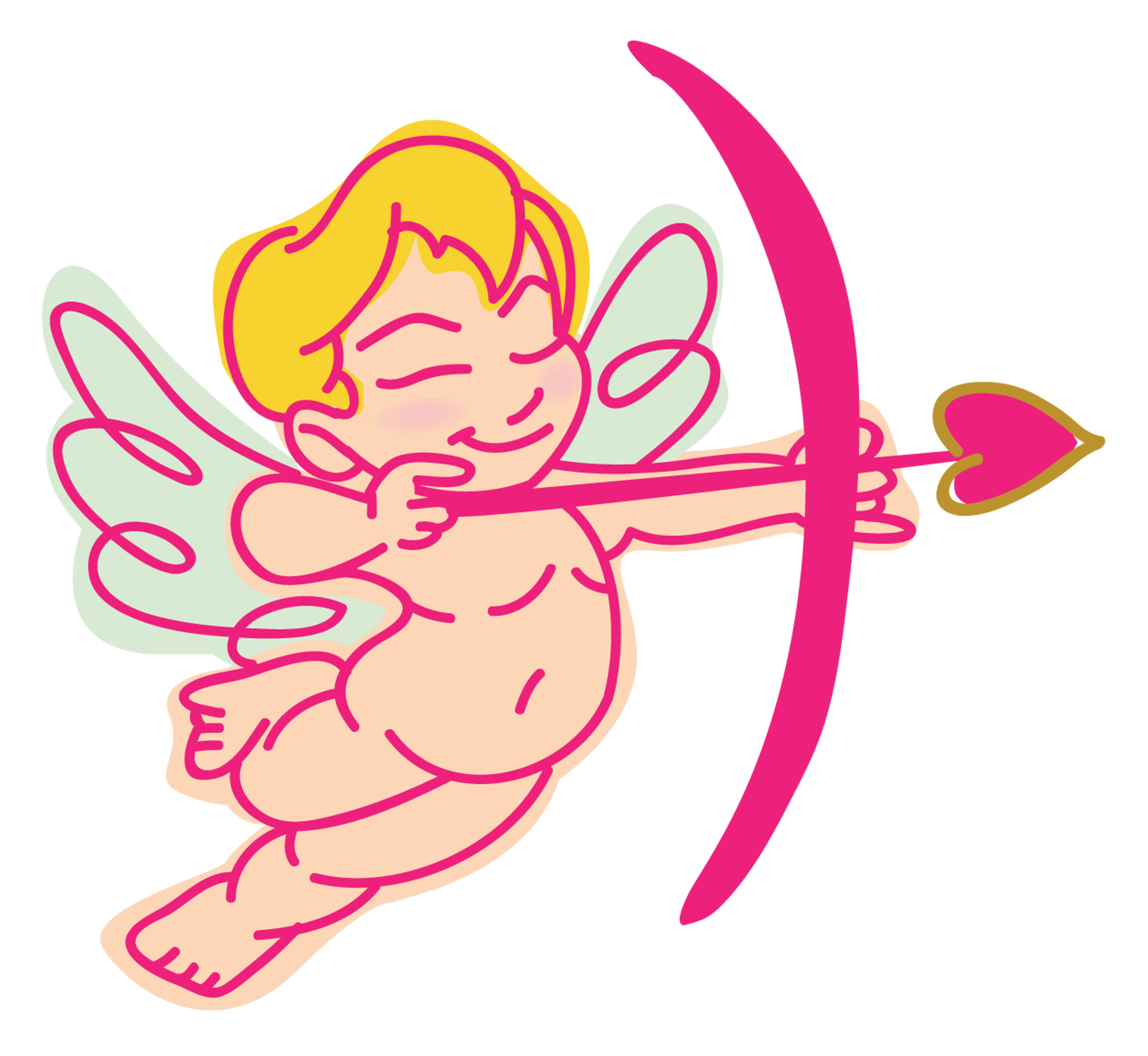 Cupid Love Heart Arrow