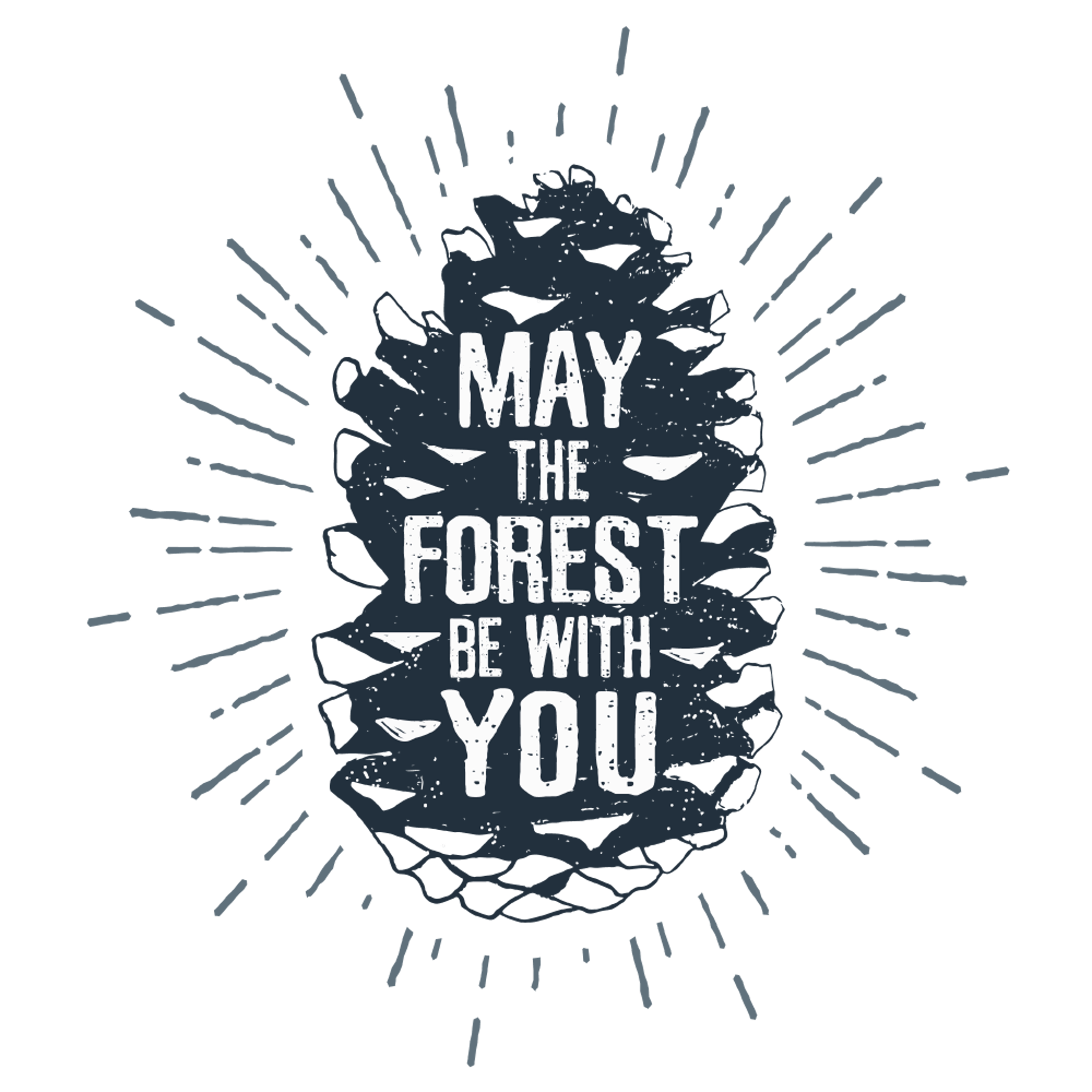 Forest Be With You Funny Camp