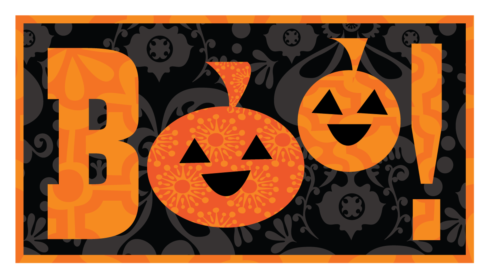 Boo! Black Rectangle