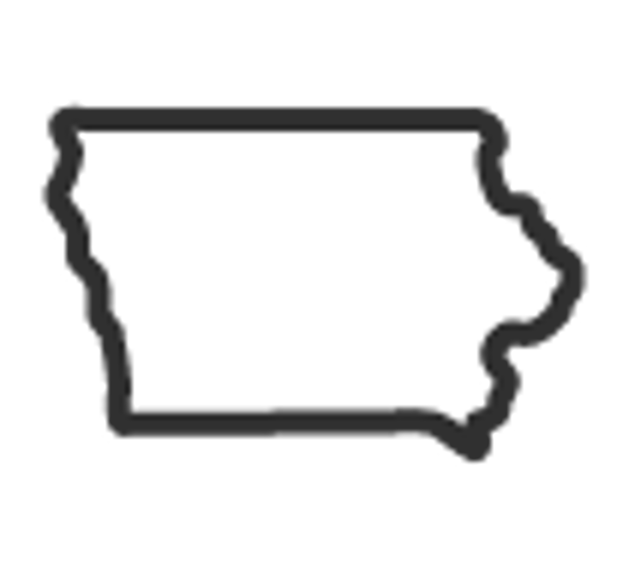 USA Iowa State Template
