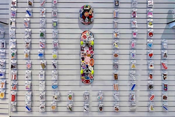 Die cut sticker display