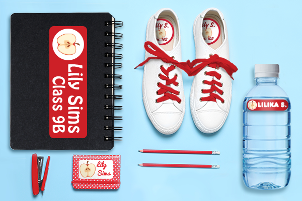 Label student belongings to minimize mix-ups