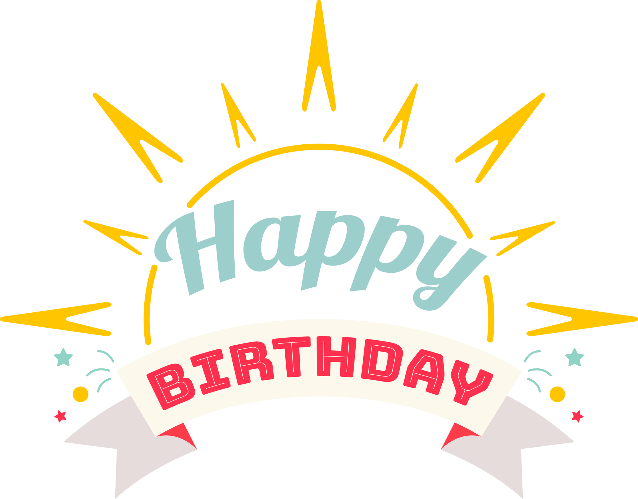 Happy Birthday Sun Banner