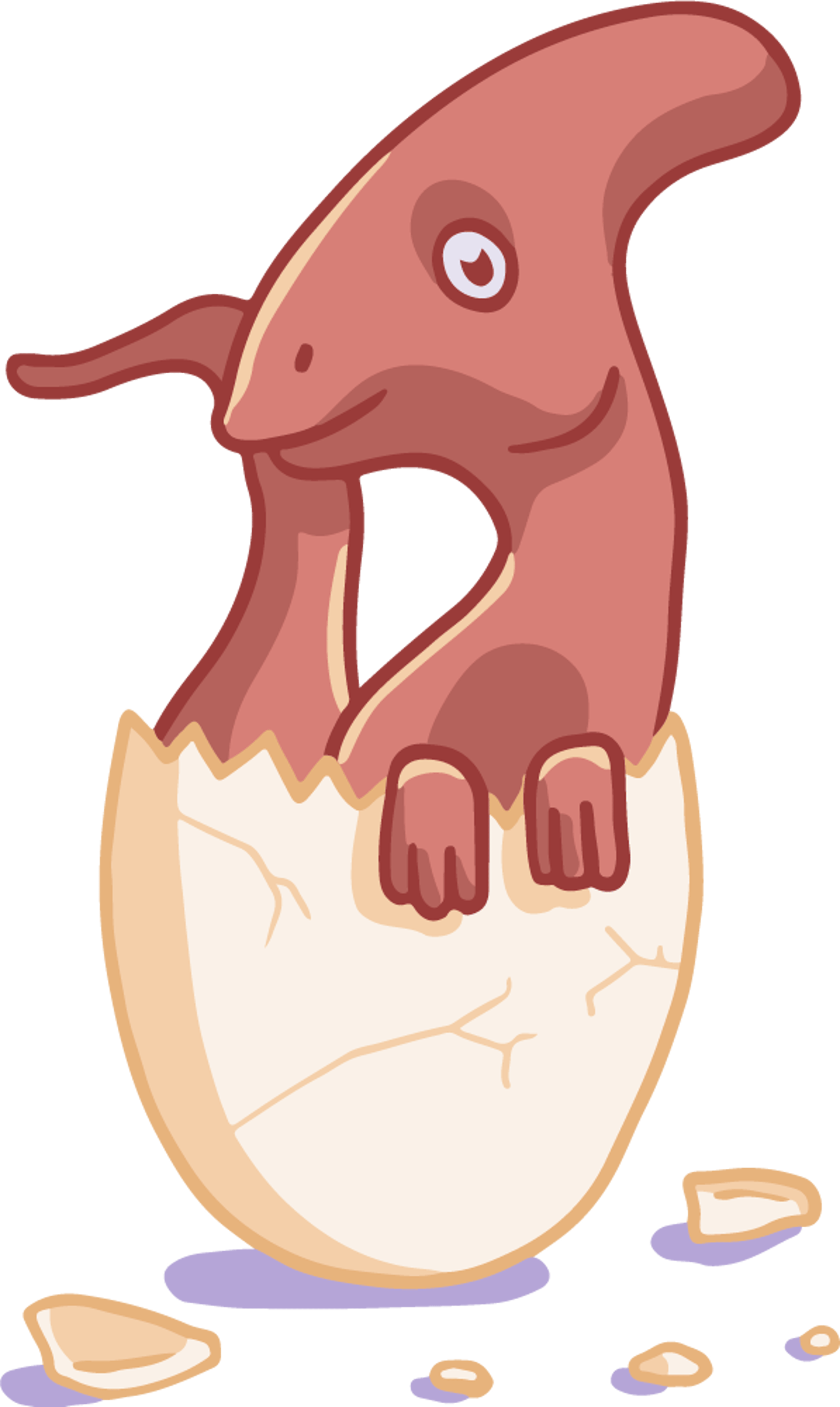 Hatching Pink Dinosaur