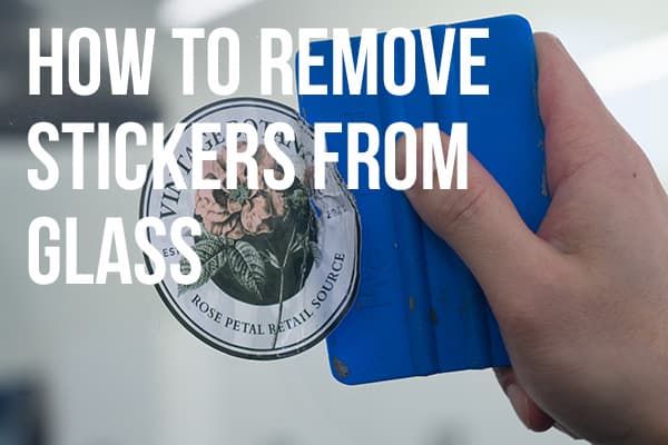 How to Remove Stickers From Glass