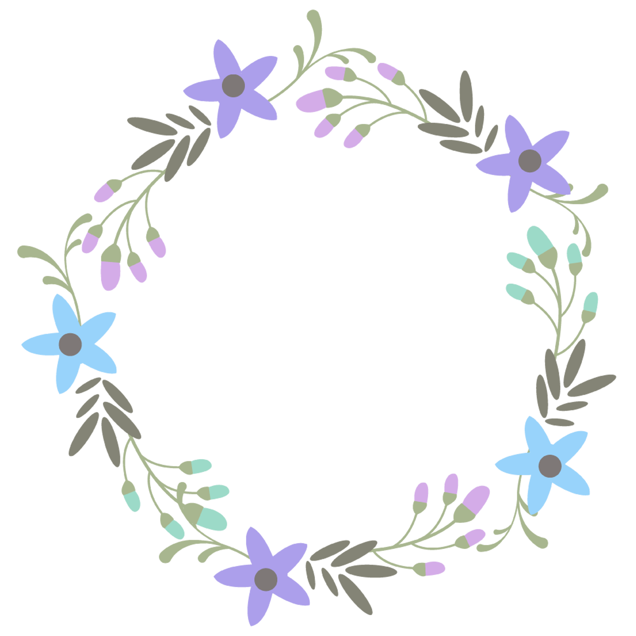 Cool Floral Frame