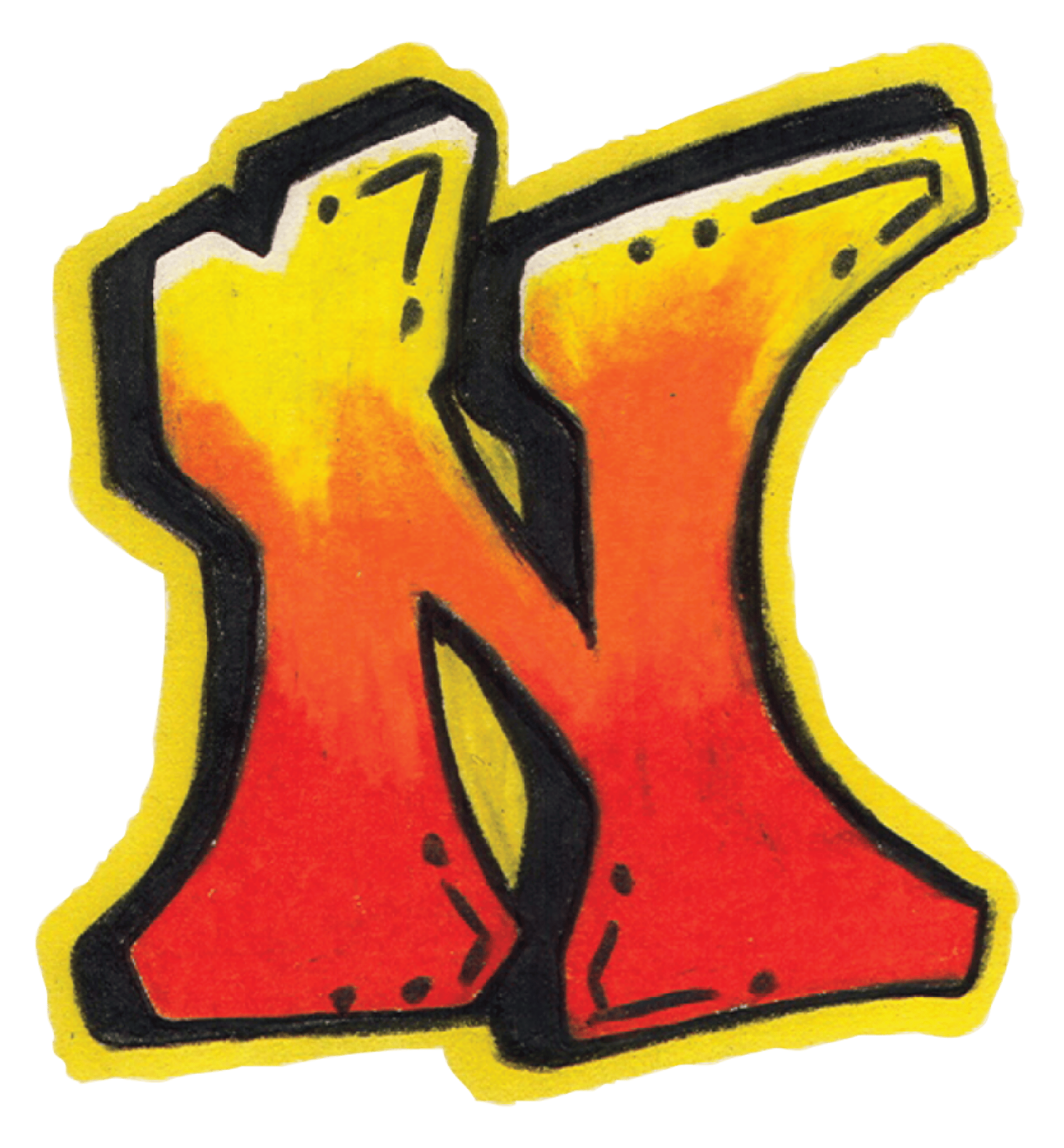 Graffiti Letter N