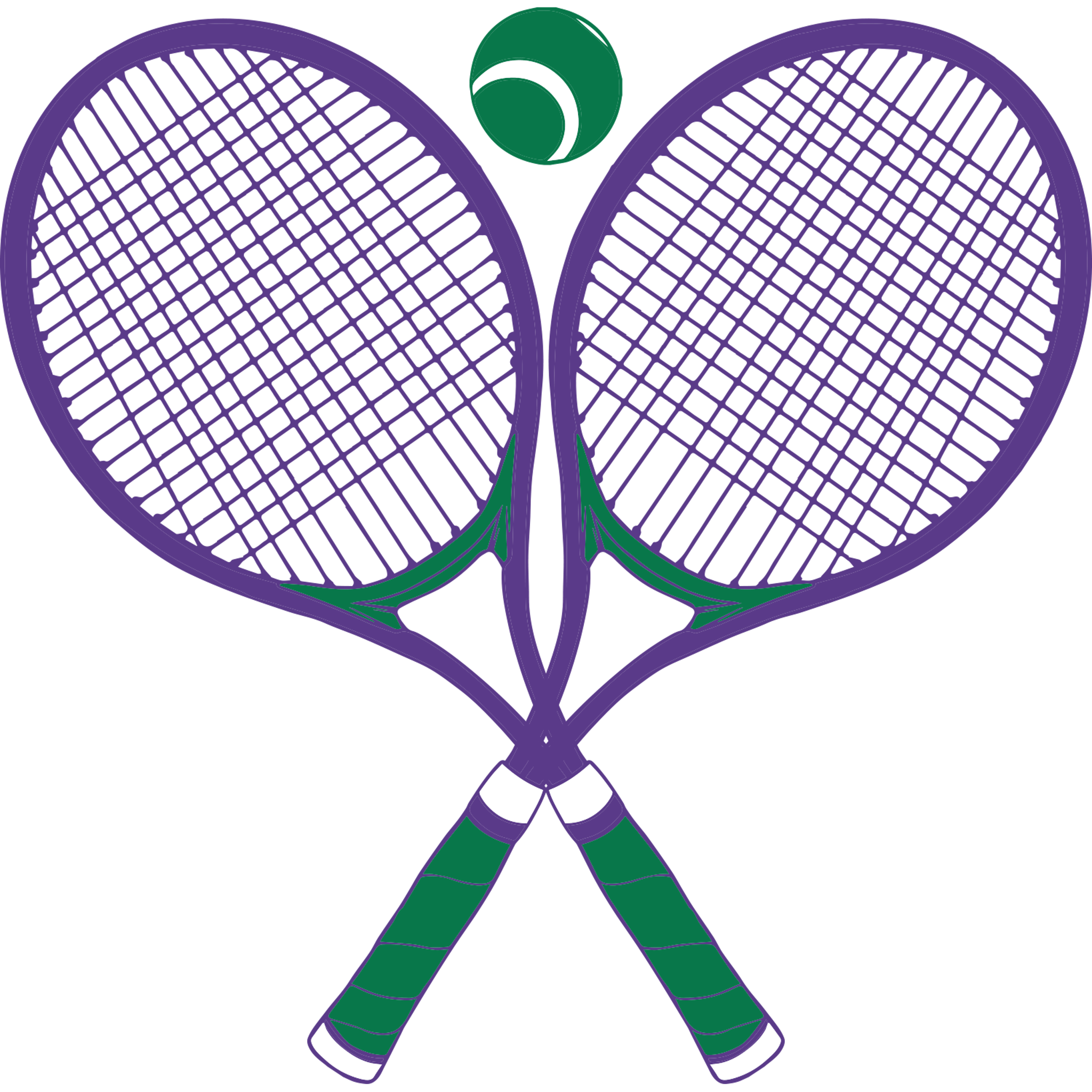 Tennis Crossed Racquets