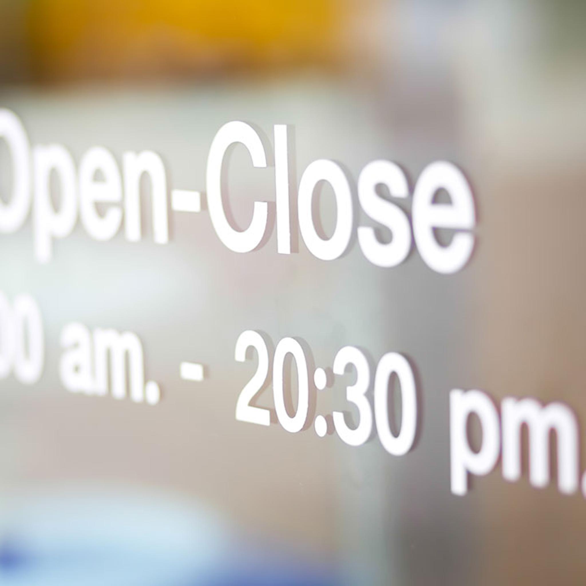 Vinyl Window Lettering