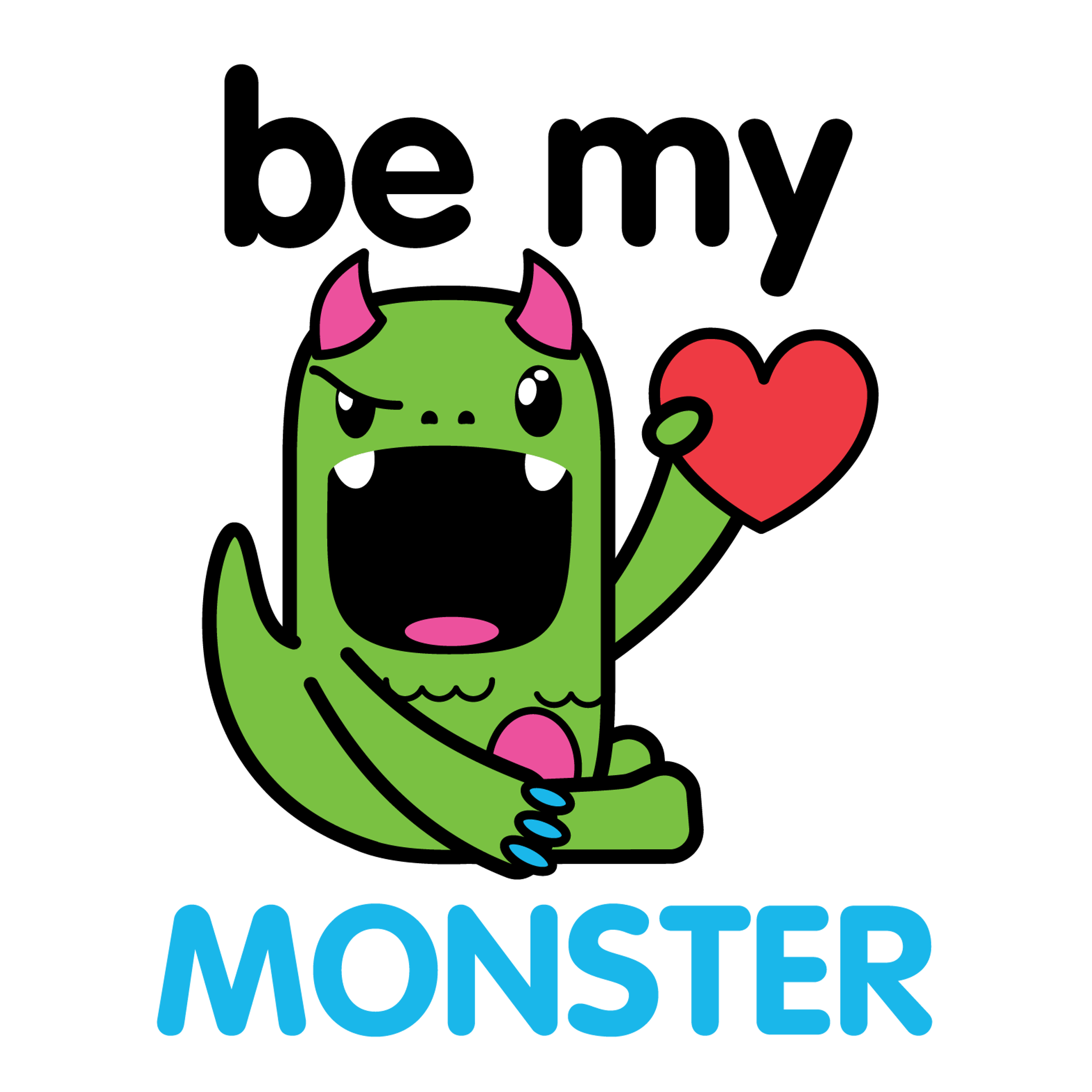 Be My Love Heart Monster