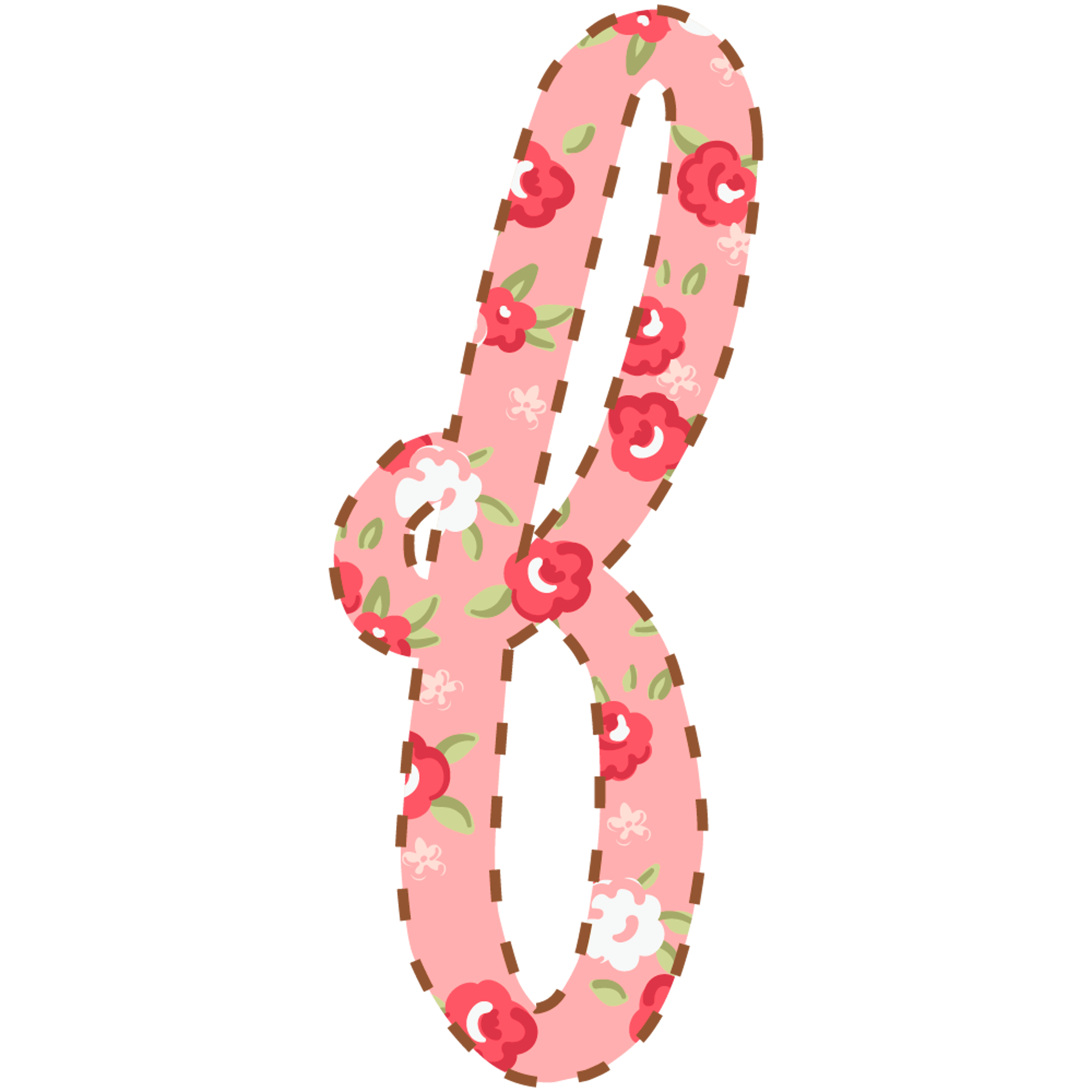 Letter F Floral