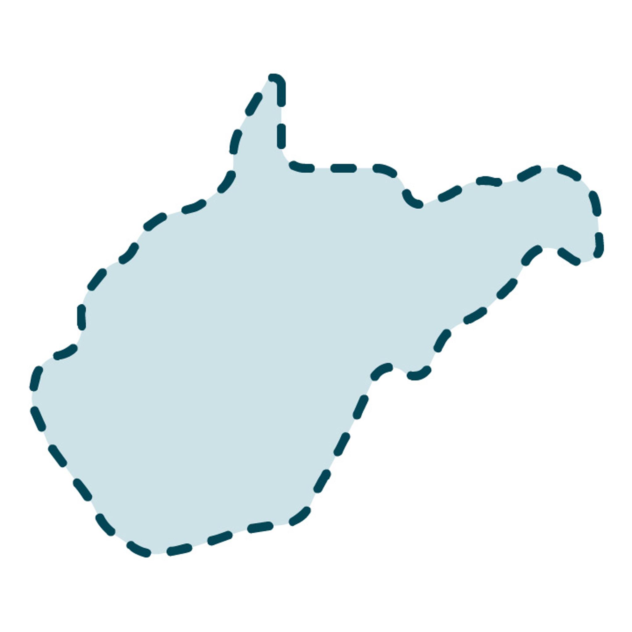 USA West Virginia State Template
