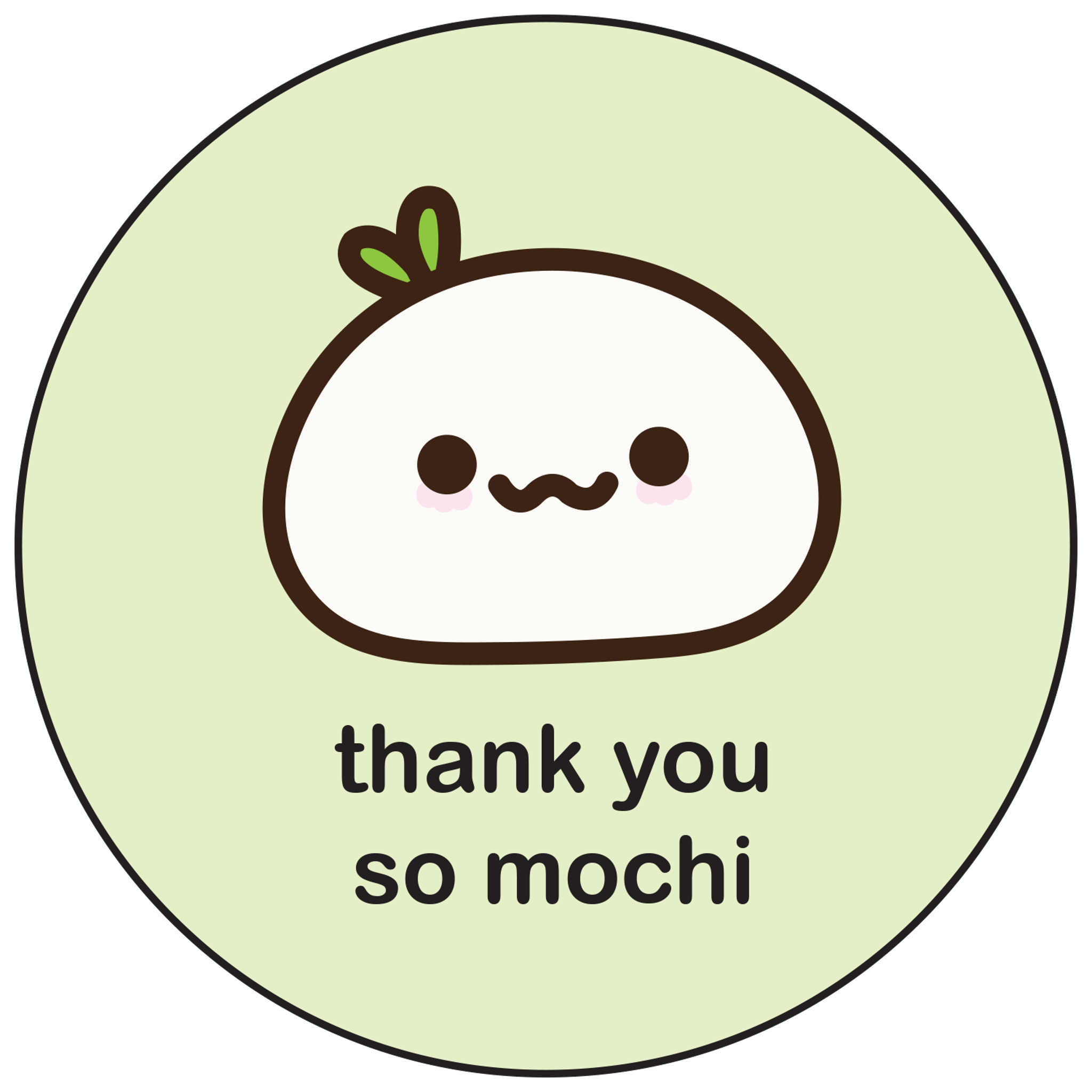 Thank You Mochi Green