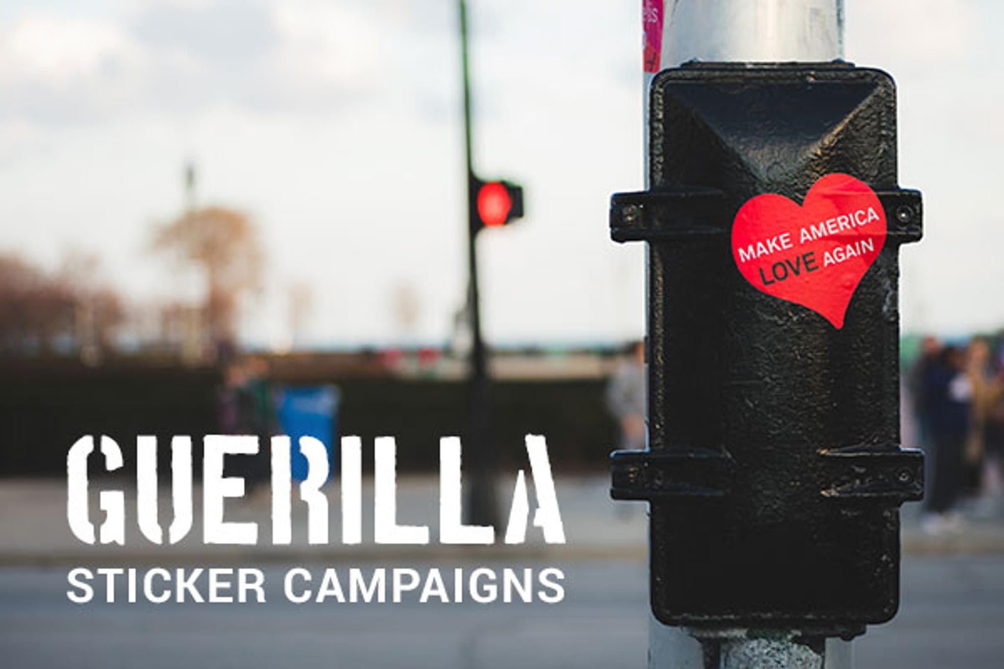 Top Examples of Guerrilla Sticker Campaigns 