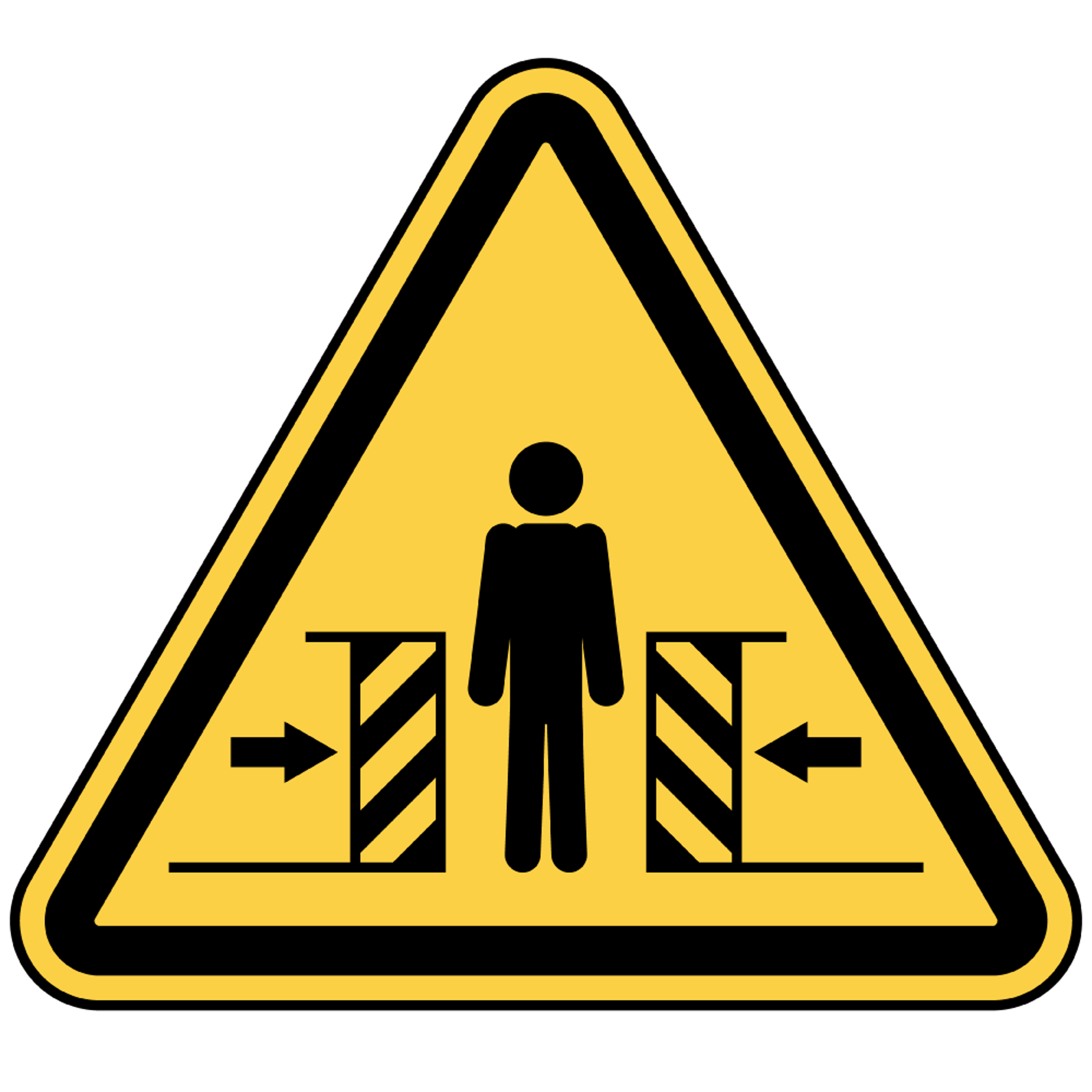 Warning Crush Hazard