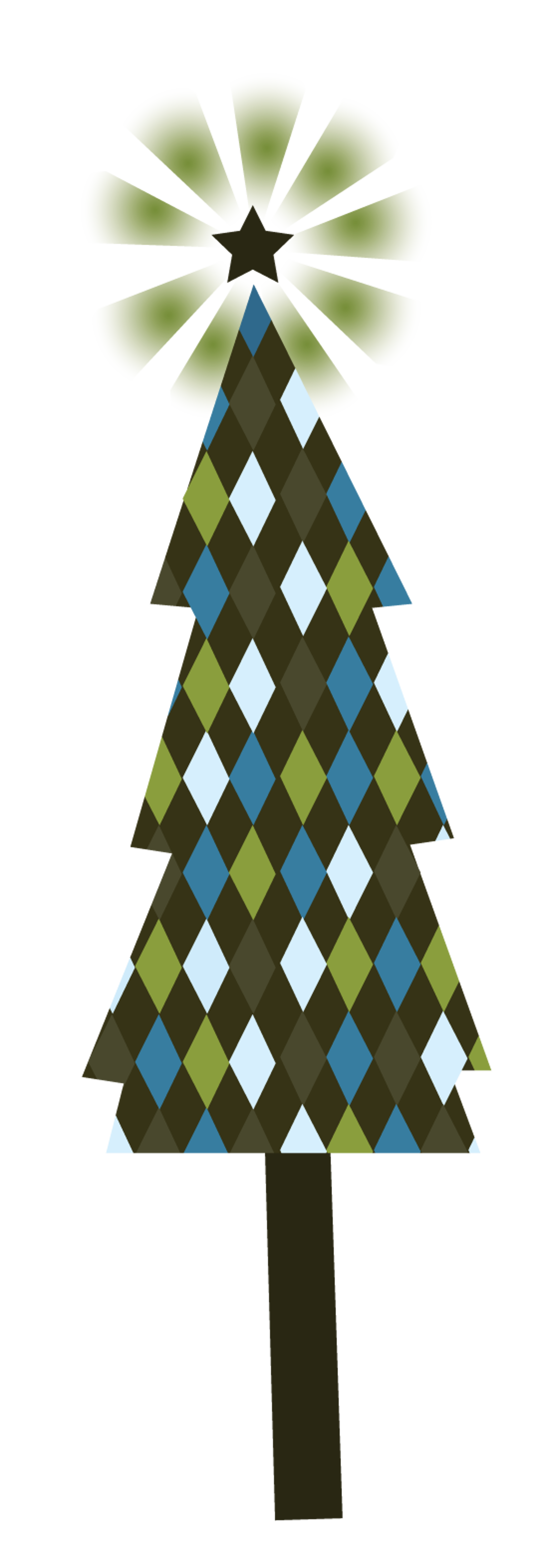 Dark Patterned Christmas Tree